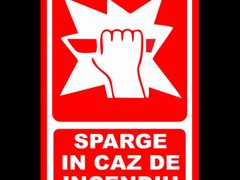 Placuta sparge in caz de incendiu